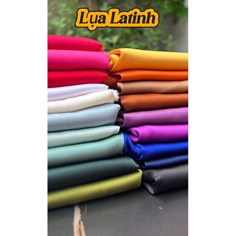 Vải Lụa Latin quần áo dài, áo bà ba (dài 1.1mx1.5m, cắt sẵn quần)