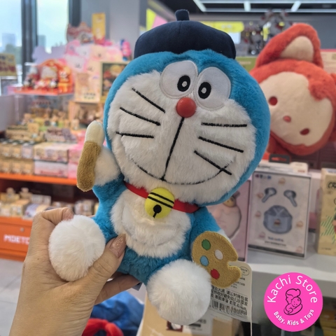 Búp bê Doraemon nhồi bông 22cm, Doremon làm hoạ sĩ