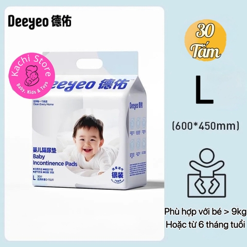 Deeyeo gói Bạc - Tấm lót tã chống thấm dùng 1 lần thay tã bỉm cho bé & mẹ sau sinh