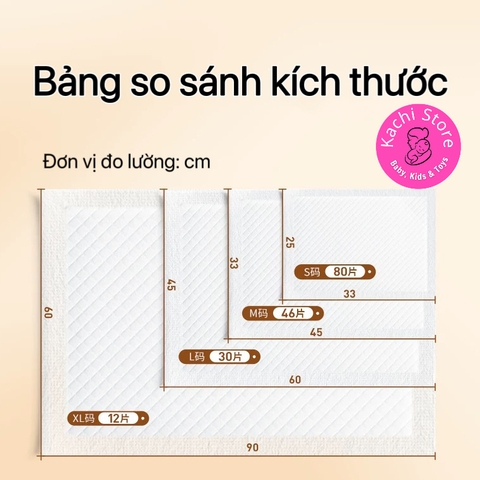Deeyeo gói Bạc - Tấm lót tã chống thấm dùng 1 lần thay tã bỉm cho bé & mẹ sau sinh