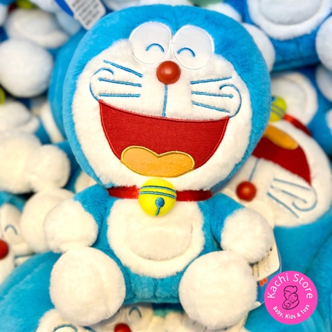 28cm - 30cm Doraemon nhồi bông mềm mịn lông xù cho bé, Doremon ngồi xinh xắn
