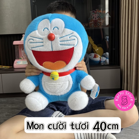 40cm Gấu bông Doraemon Doremon lông mềm mịn (dáng ngồi) size to