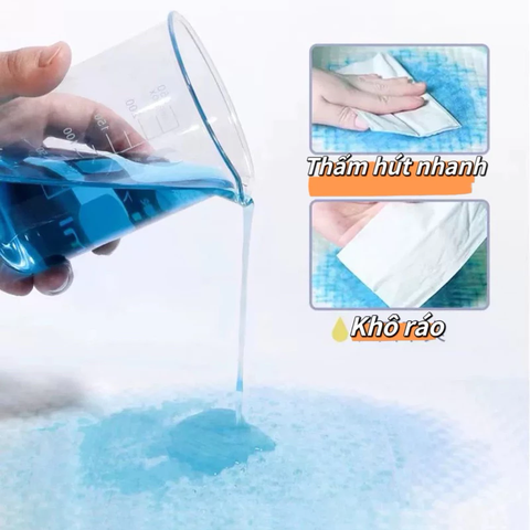 15 tấm đệm lót giường size to 80x120cm (loại dày) cho người già, miếng lót nước tiểu, đệm y khoa thay tã chống thấm