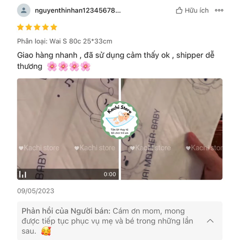 WAI Miếng Lót Chống Thấm Cho Bé Thay Tã Bỉm Wai, Tấm Lót Dùng 1 Lần