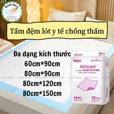Tấm đệm lót thay tã cho người già size to miếng lót y tế thấm hút chống tràn dùng 1 lần