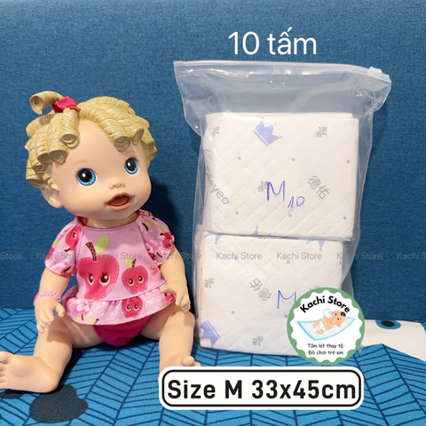 Deeyeo miếng lẻ - Tấm lót thay tã bỉm cho em bé dùng 1 lần chống thấm chống tràn