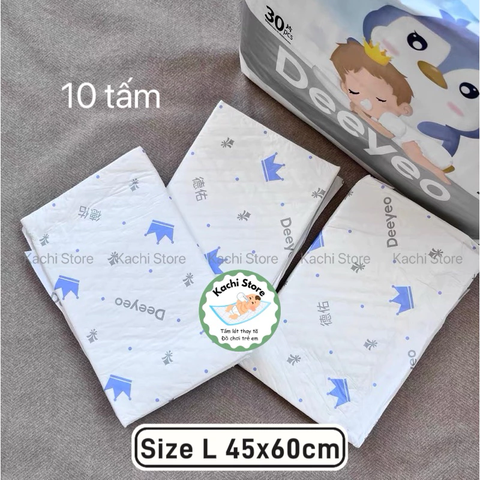 Deeyeo miếng lẻ - Tấm lót thay tã bỉm cho em bé dùng 1 lần chống thấm chống tràn