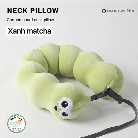 Gối cổ chữ U, gối Foam đàn hồi, gối du lịch xách tay, gối ngủ văn phòng dễ thương