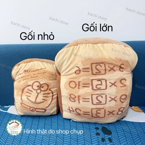 Gối nhồi bông Bánh Mì trí Nhớ của DORAEMON Gối Sofa trang trí, gối tựa lưng dễ thương