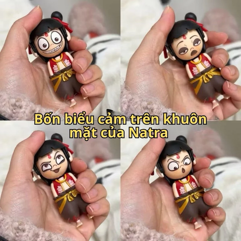 Natra Ngao Bính móc khoá Thay Đổi 4 Khuôn Mặt Đồ Chơi Vô Tri Giải Trí