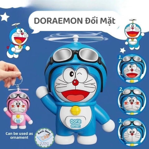 Đồ chơi móc khoá DORAEMON đổi mặt 3 biểu cảm dễ thương