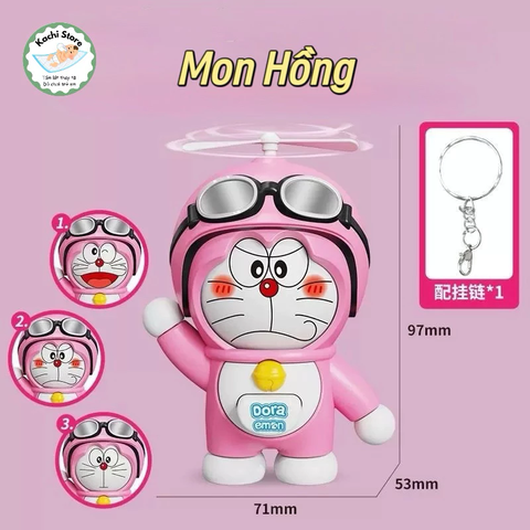 Đồ chơi móc khoá DORAEMON đổi mặt 3 biểu cảm dễ thương