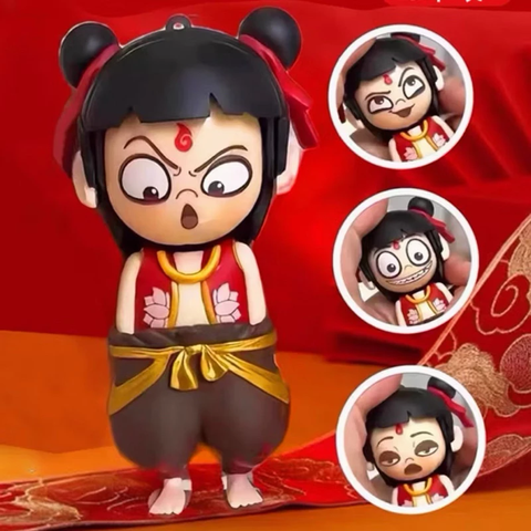 Natra Ngao Bính móc khoá Thay Đổi 4 Khuôn Mặt Đồ Chơi Vô Tri Giải Trí