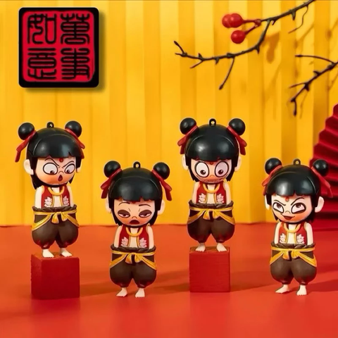 Natra Ngao Bính móc khoá Thay Đổi 4 Khuôn Mặt Đồ Chơi Vô Tri Giải Trí