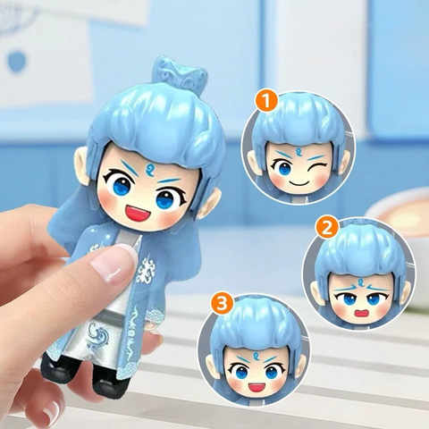 Natra Ngao Bính móc khoá Thay Đổi 4 Khuôn Mặt Đồ Chơi Vô Tri Giải Trí