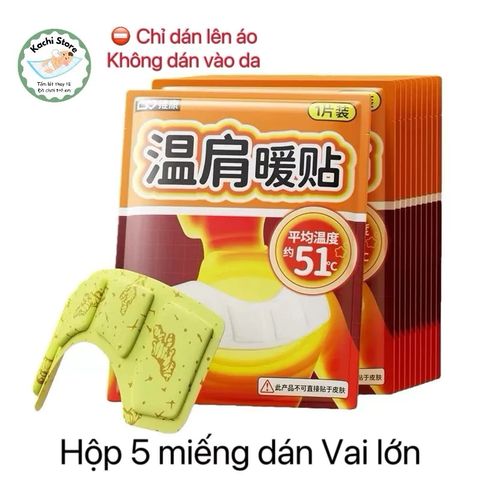 Miếng dán siêu lớn làm ấm giảm đau VAI Tinh Dầu Ngải Cứu WECAN