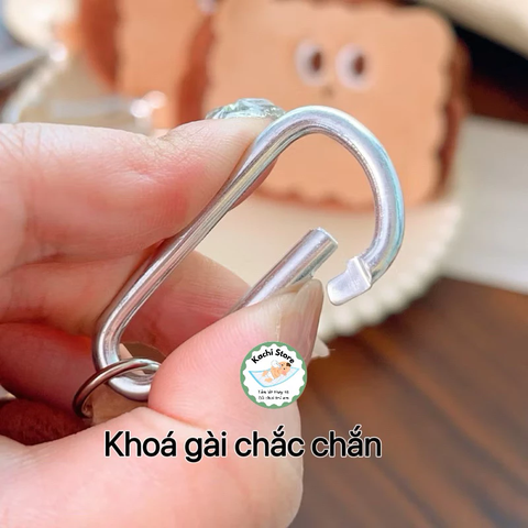 Ví nhỏ hình bánh quy dễ thương, bao vải đựng tai nghe phụ kiện