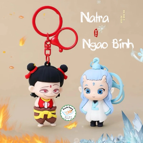 Móc Khóa 3D NATRA NGAO BÍNH siêu dễ thương, móc khoá silicon 3D phụ kiện treo balo, túi xách, điện thoại