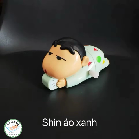 Shin Cậu Bé Bút Chì Dây Cót Shinnosuke Ủn Mông Vặn Cót Shin Chan Nằm Bò, Đồ Chơi Trẻ Em