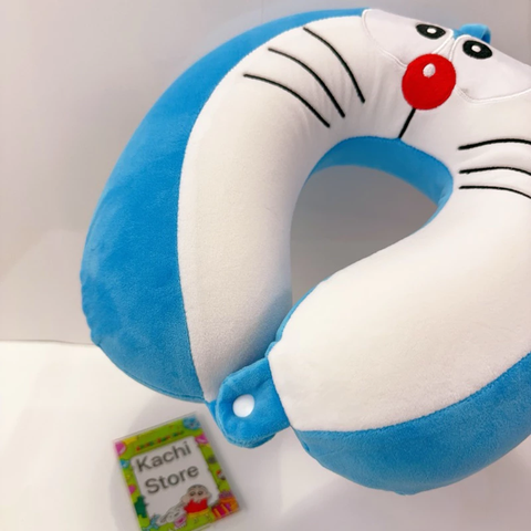 Gối Doraemon, gối cổ chữ U, gối Foam đàn hồi, gối du lịch xách tay, gối ngủ văn phòng dễ thương