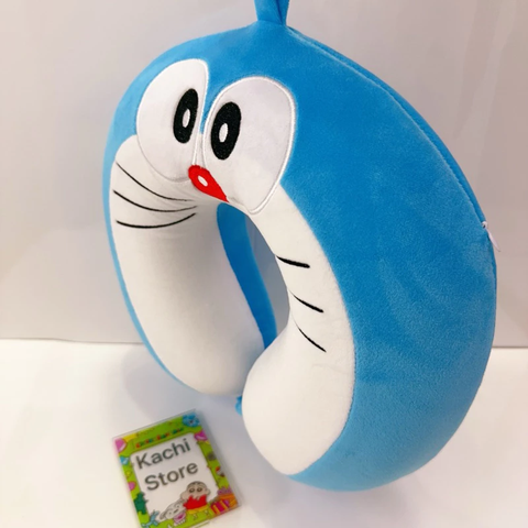 Gối Doraemon, gối cổ chữ U, gối Foam đàn hồi, gối du lịch xách tay, gối ngủ văn phòng dễ thương