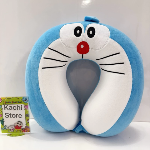 Gối Doraemon, gối cổ chữ U, gối Foam đàn hồi, gối du lịch xách tay, gối ngủ văn phòng dễ thương