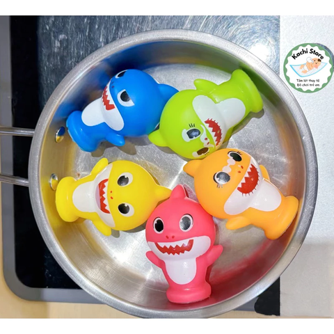 Bộ 5 con rối ngón tay BABY SHARK Đồ chơi gia đình tương tác giáo dục sớm
