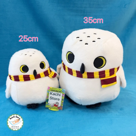 Đồ chơi nhồi bông Cú Tuyết Hedwig quàng khăn, Cú nhồi bông, quà tặng dễ thương