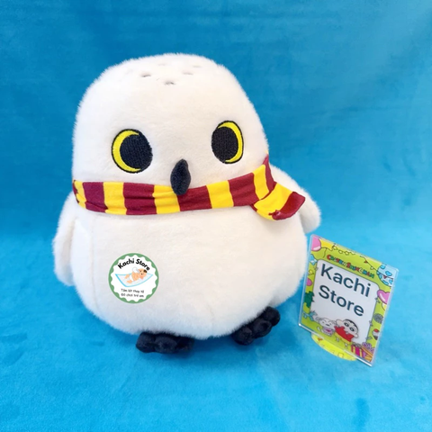 Đồ chơi nhồi bông Cú Tuyết Hedwig quàng khăn, Cú nhồi bông, quà tặng dễ thương