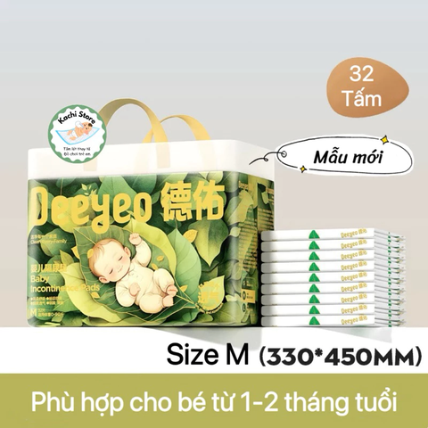 Deeyeo Tấm lót nước tiểu, miếng lót thay bỉm tã cho bé dùng 1 lần