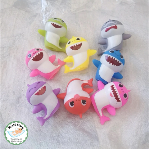 Set mô hình 8 con cá mập BABY SHARK trang trí dễ thương, mô hình nhựa, Mô Hình Đồ Chơi Búp Bê Quà Tặng Sinh Nhật Trẻ Em