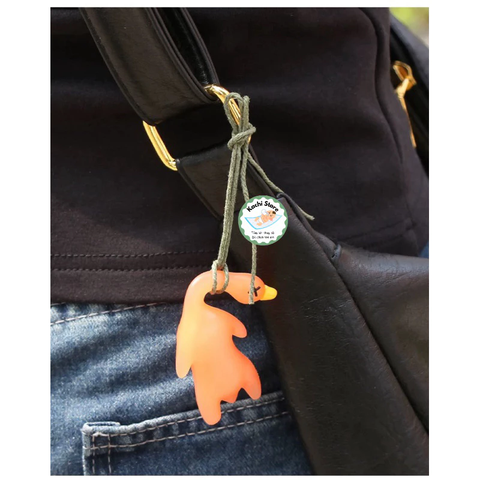 Móc Khoá Vịt Quay Đổi Màu Vui Nhộn, Móc Khóa Sáng Tạo Đồ Chơi Vô Tri