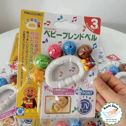 Đồ chơi lục lạc cầm tay Anpanman ngôi sao cho bé sơ sinh, trẻ em, đồ chơi nhạc cụ cầm tay