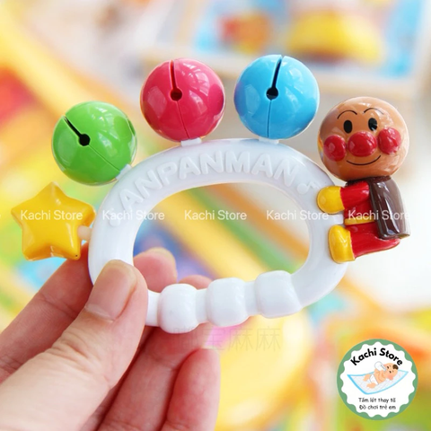 Đồ chơi lục lạc cầm tay Anpanman ngôi sao cho bé sơ sinh, trẻ em, đồ chơi nhạc cụ cầm tay
