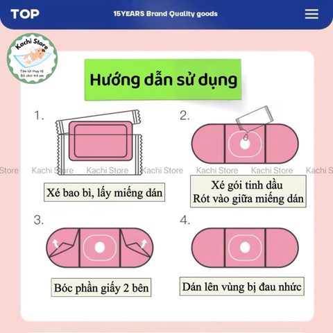 10 miếng dán làm ấm bụng giảm đau bụng kinh WECAN tinh dầu ngải cứu giảm lạnh bụng