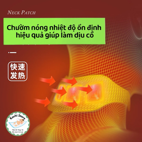 10 miếng dán làm ấm giảm đau CỔ VAI GÁY Tinh Dầu Ngải Cứu WECAN