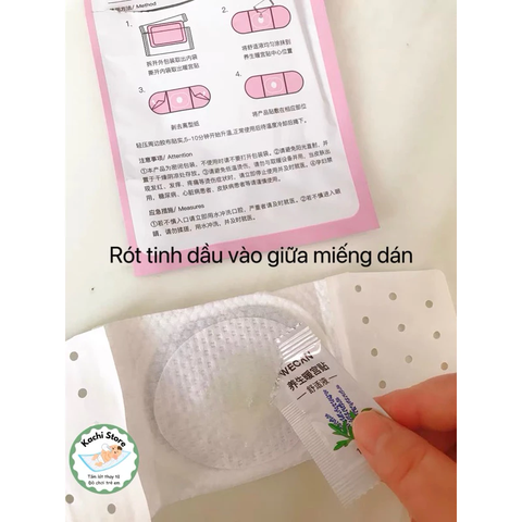 10 miếng dán làm ấm bụng giảm đau bụng kinh WECAN tinh dầu ngải cứu giảm lạnh bụng