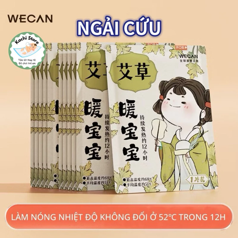miếng dán GIẢM ĐAU BỤNG KINH chườm nóng thảo dược WECAN giảm đau nhức, giữ nhiệt