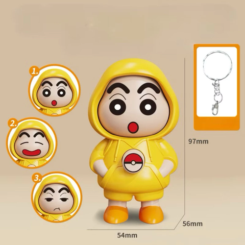 Đồ Chơi Móc Khoá Crayon Shin, Cậu bé bút chì Thay Đổi Khuôn Mặt, Shinosuke Đổi Mặt