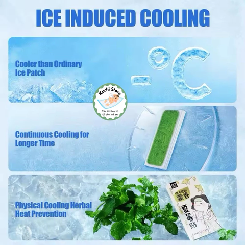 Miếng Dán Lạnh Làm Mát Thảo Dược WECAN Làm Mát Mùa Hè Chống Nóng Hạ Sốt