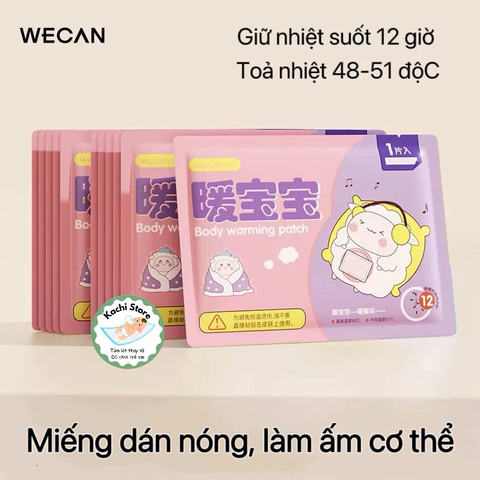 Miếng dán WECAN giữ nhiệt đa năng làm ấm cơ thể, chườm nóng thảo dược, chống lạnh chống rét