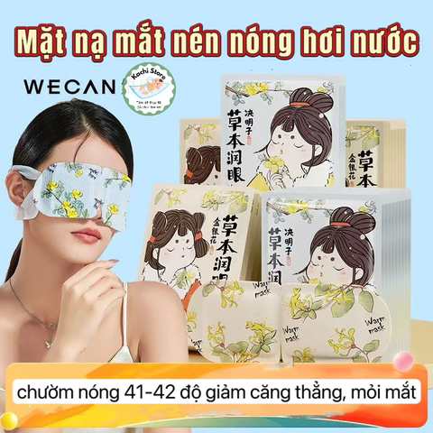 Mặt Nạ Mắt Xông Hơi Chườm Nóng Thảo Dược Steam Eye Mask Giúp Thư Giãn, Giảm Mỏi Mắt, Ngủ Ngon