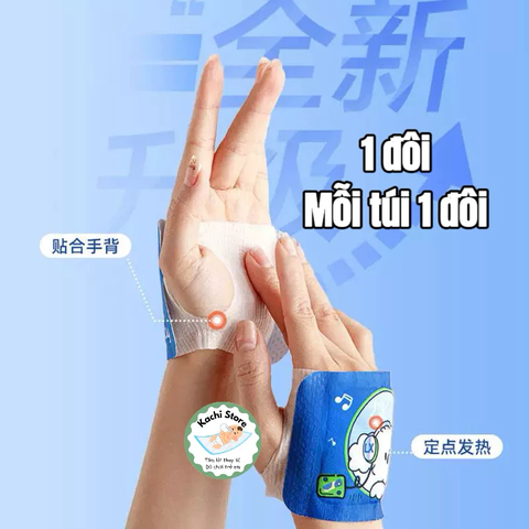 Miếng sưởi ấm tay thảo dược WECAN dùng 1 lần, găng tay giữ nhiệt chống lạnh