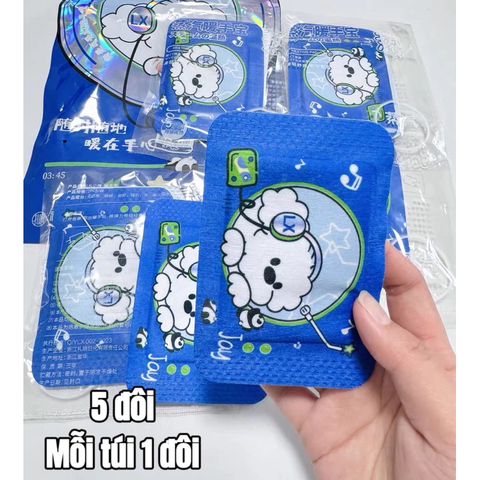 Miếng sưởi ấm tay thảo dược WECAN dùng 1 lần, găng tay giữ nhiệt chống lạnh