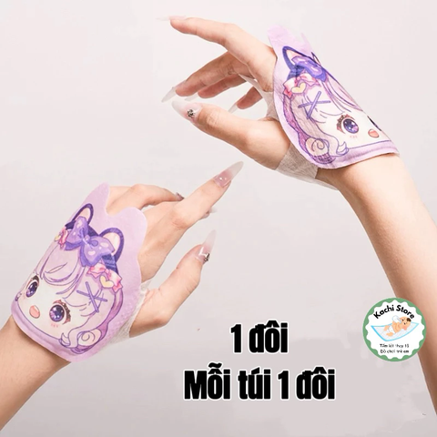 Miếng sưởi ấm tay thảo dược WECAN dùng 1 lần, găng tay giữ nhiệt chống lạnh