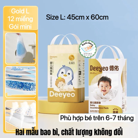 20 miếng - Deeyeo Miếng lót thay tã bỉm chống thấm dùng 1 lần cho bé sơ sinh
