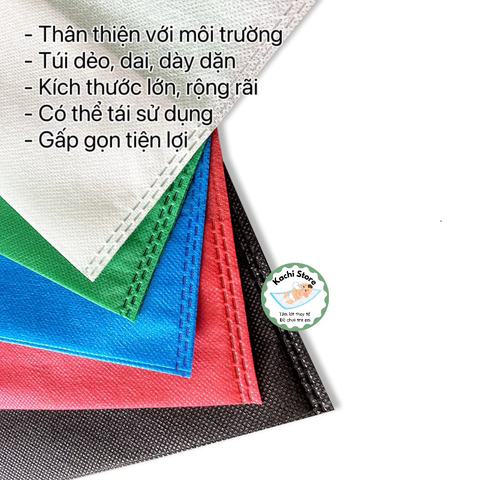 Túi Vải Không Dệt Quai Xách Thân Thiện Môi Trường Nhiều Size, túi đóng hàng, túi mua sắm, túi đóng gói, túi gói hàng
