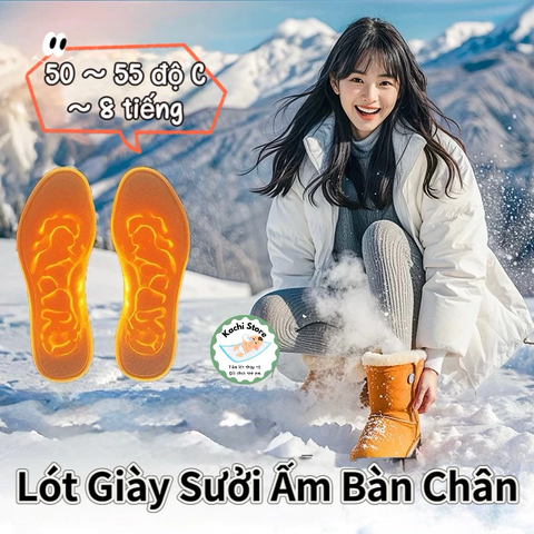 1 Đôi Lót Giày Sưởi Ấm Giữ Nhiệt WECAN tự sưởi ấm bàn chân
