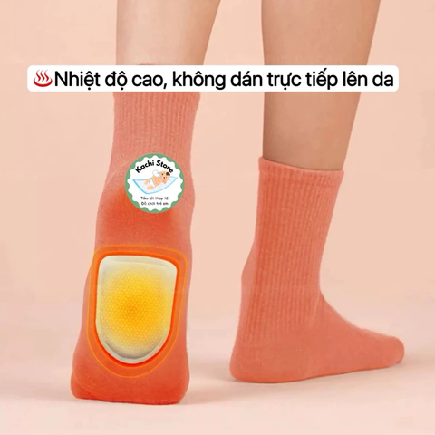 1 đôi - miếng dán giữ ấm lòng bàn chân, giữ nhiệt sưởi ấm Wecan tinh chất thảo dược