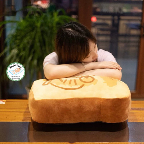 Gối nhồi bông Bánh Mì trí Nhớ của DORAEMON Gối Sofa trang trí, gối tựa lưng dễ thương
